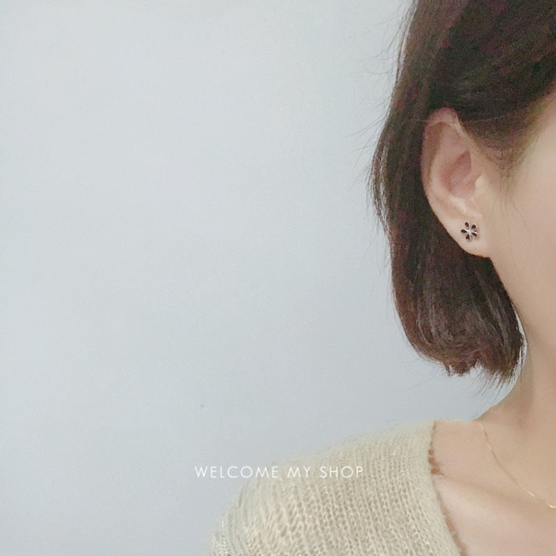 Wholesale Drops Oil Zircon Flowers 925 Sterling Silver Earrings